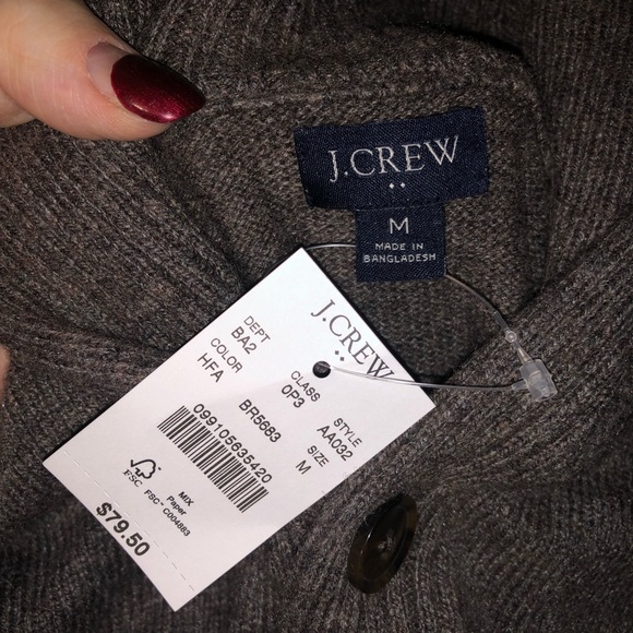 J crew NWT winter snow knit sweater size medium - Picture 5 of 6